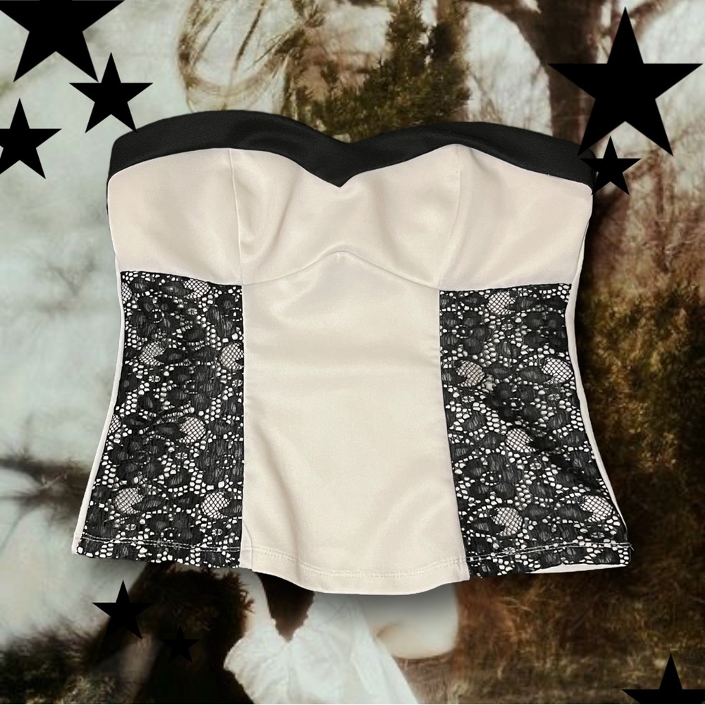 Y2k white tube top